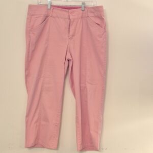 Venezia Womens Pink Pants Size 18 Inseam 22.5" Rise 11" Waist 37"